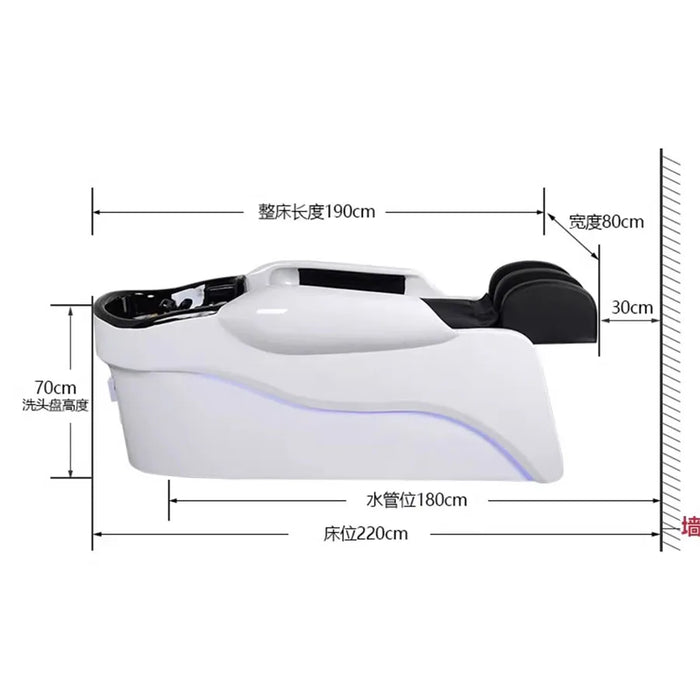 Professional Shampoo Chair Stylist Luxury Head Spa Bed Shampoo Chair Basin Relaxing Barber Equipment Mobile Cadeiras Salon Chair