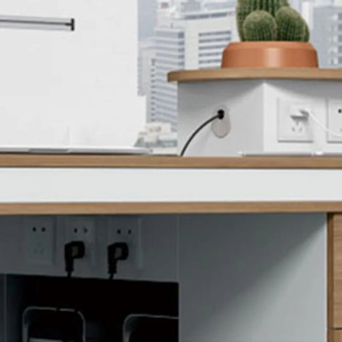 European Drawers Office Desk Storage Setup Standing Legs Computer Desks Conference Bookshelf Mesa De Escritorio Modern Furniture