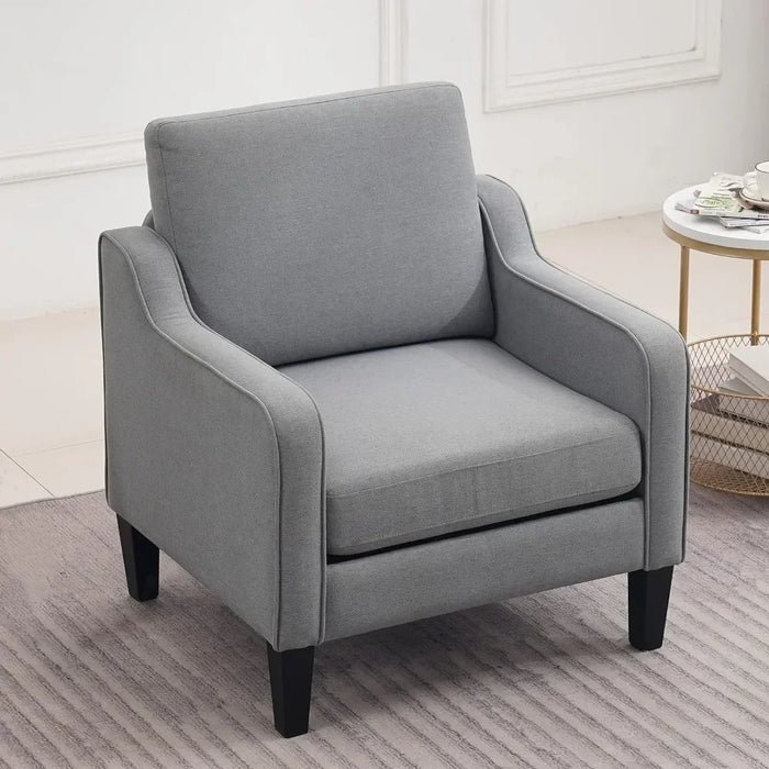 Lounge Chairs Mid Century Modern Fabric Accent Chair Home Furniture Studio Armchair Office Waiting Room Free Shipping Apartment