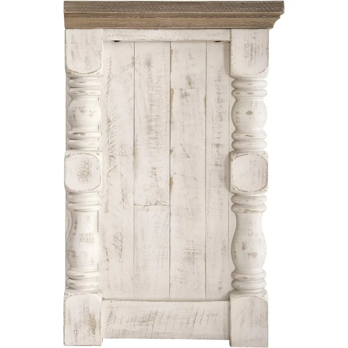 2 Door Cabinet and Shelves For Storage Farmhouse TV Stand Fits TVs Up to 65" Tv Furniture Table Home Freight free