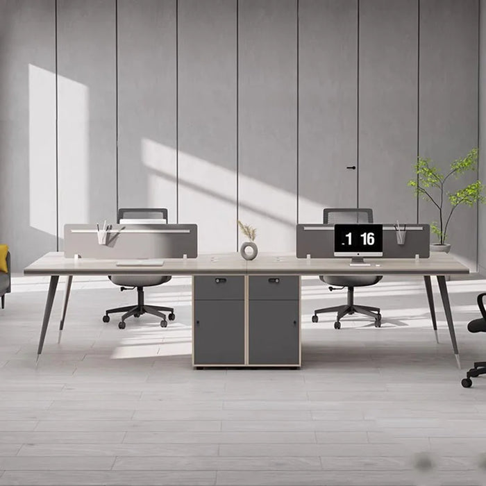 Drawers Conference Office Desk Study Corner Modern Filing Meeting Workbench Office Desk Storage Scrivania Bianca Furniture HDH