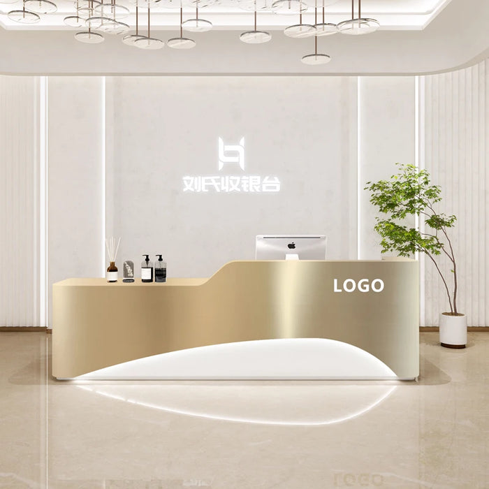 Shop Counter Table Reception Desk Luxury Store Cashier Commercial Conference Reception Desk Mobile Escritorio Luxury Furniture