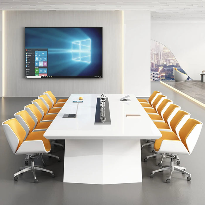 Standing Office Work Desk Wooden Study Executive Conference Long Desk Black Gaming Tavolo Da Lavoro Wall Mounted Reception