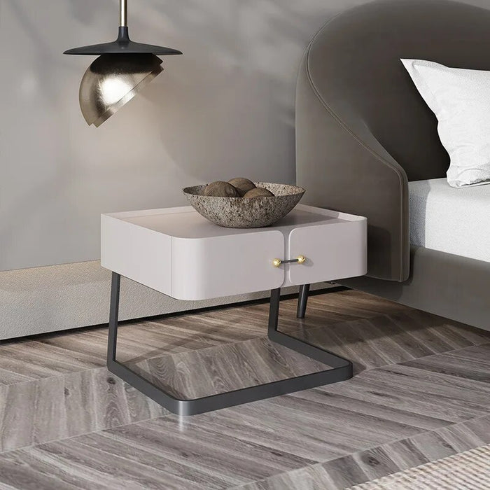 Auxiliary Luxury Bedside Table Cabinets Created Decorative Narrow Bedside Table White Small Mesa De Cabeceira Furniture for Room