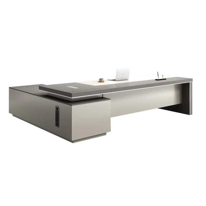 Minimalist Fashion Office Desk Nordic Long Drawers Wooden Single Designer Set Desk Tables Floor Mesa Computador House Furniture