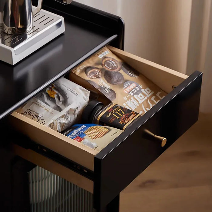 Black Drawers Shelf Sideboard Display Outdoor Organizers Minimalist Cabinet Living Room Kitchen Muebles De Cocina Home Furniture