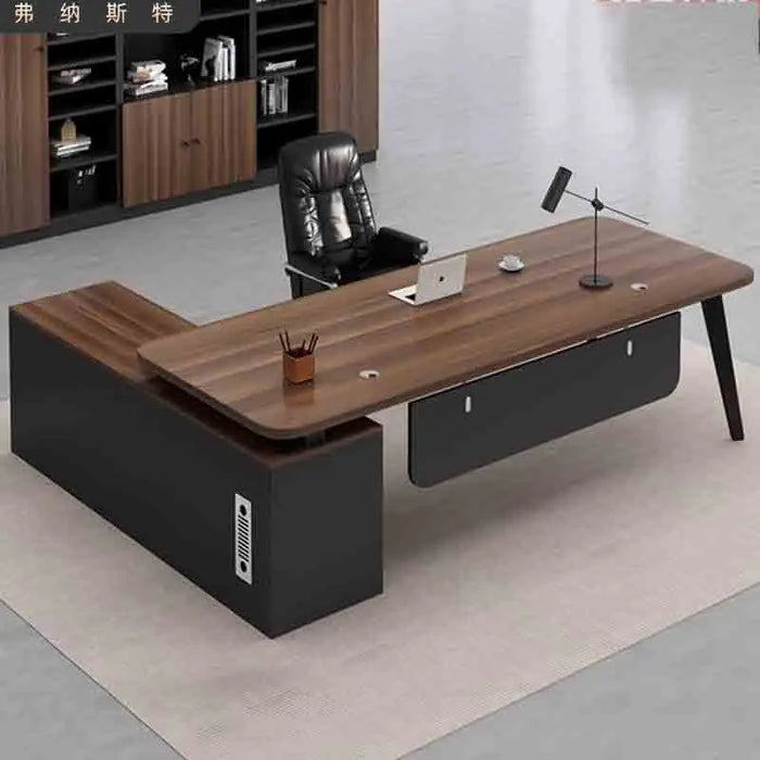 Monitor Luxury Office Desks Working Studying Meeting Wooden Office Desks Storage Executive Scrivania Ufficio Lavoro Furnitures