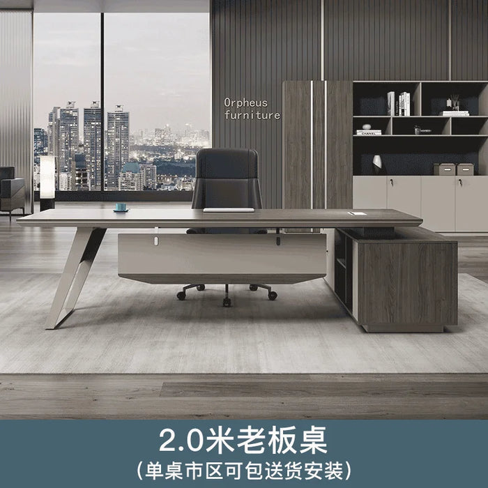 Modern Computer Office Desk Executive Study Writing Office Desk Cabinets Conference Accessories Mesas De Computador Furniture