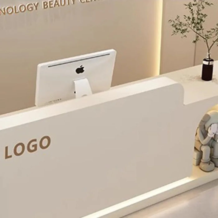 Mobile Bar Reception Desks Store Beauty Wooden Information Cabinet Nails Hotel Reception Desks White Bureau Meuble Furniture