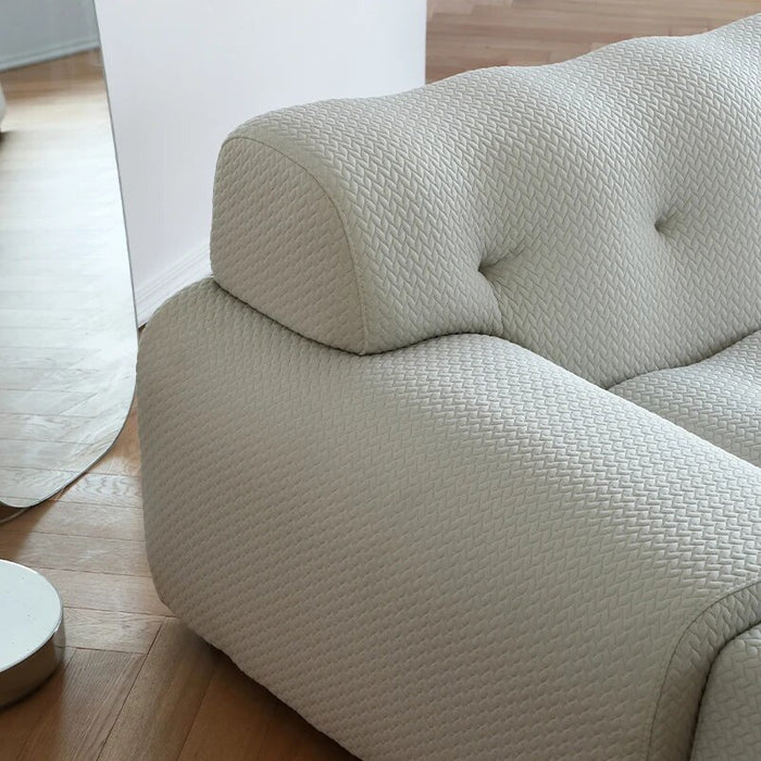 Italian Minimalist 3d Fabric L shaped Corner Sofa Designer Nordic Square High end Luxury Big Sofa Set Living Room Furniture
