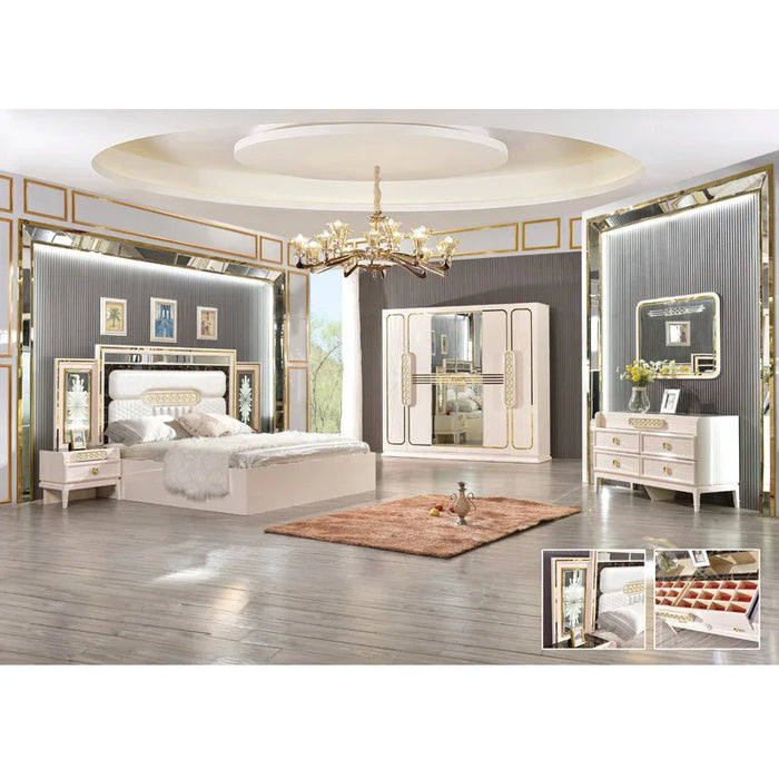 Luxury Classical European style furniture bedroom sets antique royal king home furniture bedroom set