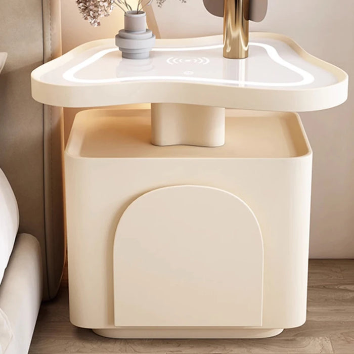 Unique White Bedside Table Drawers Creative European Living Room Filing Cabinets Indoor Side Mesa Auxiliar Storage Furniture