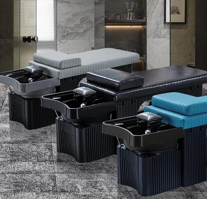 High-end Nethong Thai style shampoo bed, special massage, ear picking, fumigation, full-lying hair washing bed for barber salon