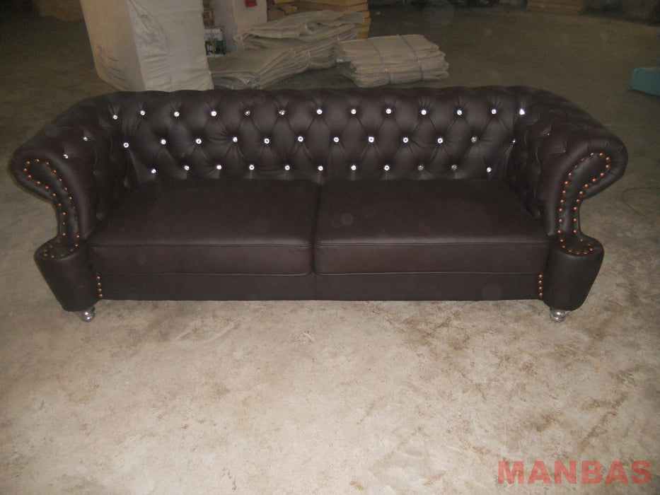 American Chesterfield Sofa Sets Italian Leather Sofas Modernos Para Sala Top Grade Genuine Cow Leather Couch Living Room Sofa