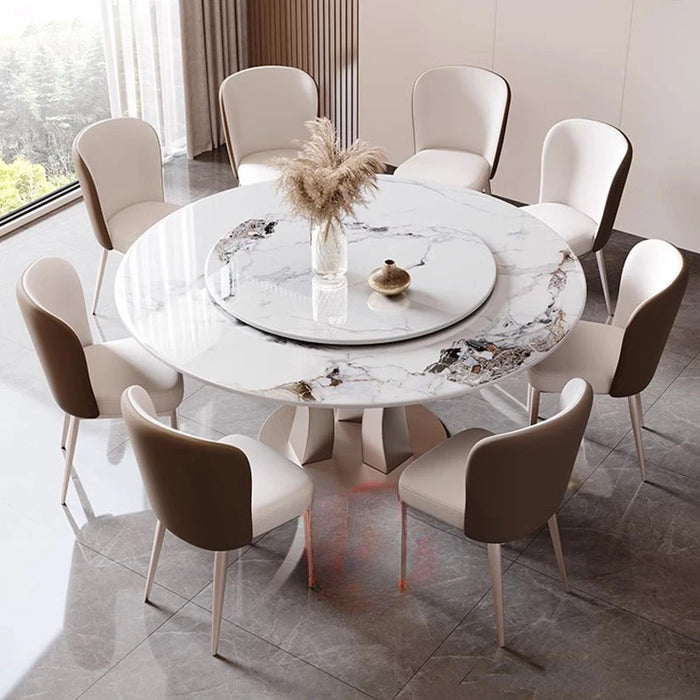 Round Replica Dining Table Restaurant Mobile Rustic Modern Makeup Nordic Dining Table Luxury Mesa De Jantar Hotel Furniture HDH
