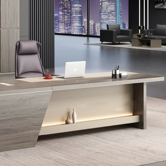 Wooden Office Modern Computer Drawers Writing Storage Executive Console L Shaped Desktops Mesa De Escritorio Desk Supplies
