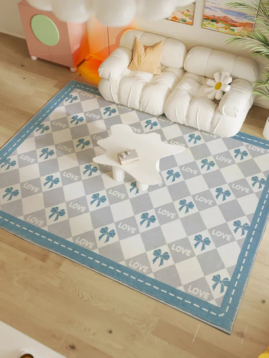 Fun Cute Flower Carpet Minimalist Children's Room Decoration Rug Comfortable Soft Bedroom Rugs Living Room Sofa Side Carpets 양탄자