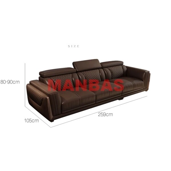 Genuine Leather Sofa Cama Leather Couch Big Sofas Sleeper Sofa Set Living Room Furniture Sofas Modernos Para Sala Sectional Sofa