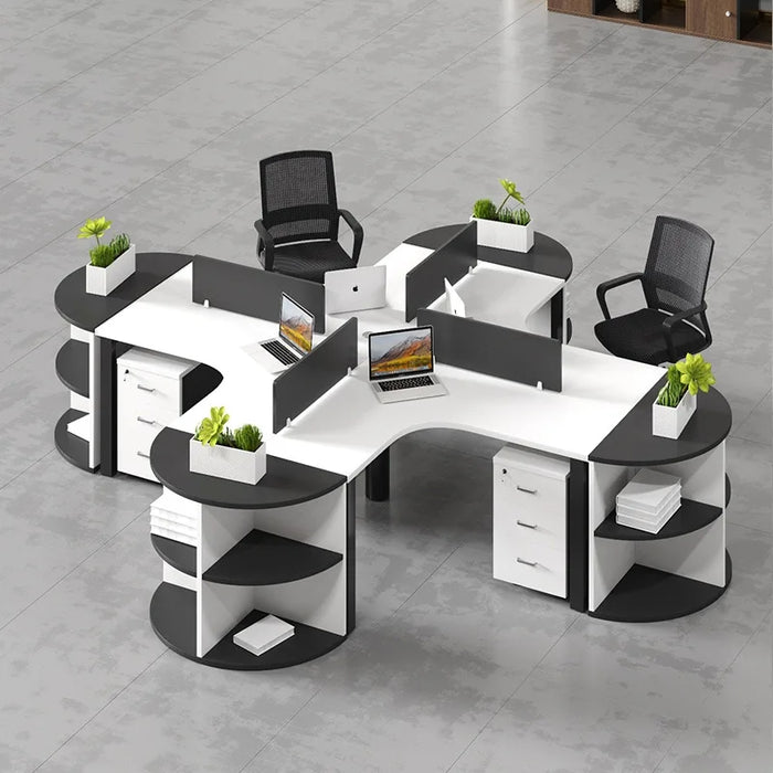 Heteromorphism Staff Office Desks Employee Combination Simplicity Modern Office Desks Bureau Meuble Working Equipment QF50OD