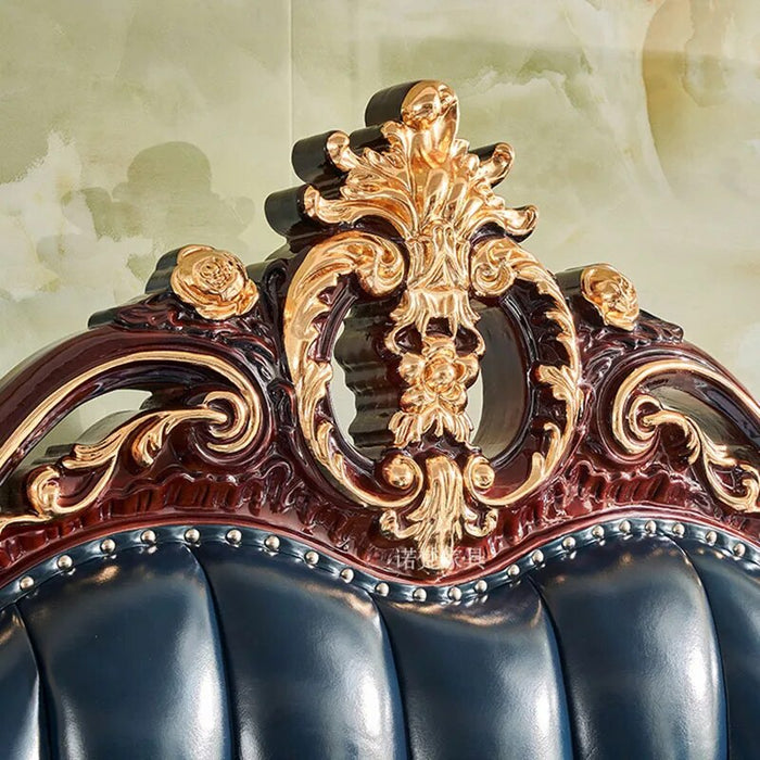 Unique Bedroom Modern Aesthetic Bed Wood Nordic Twin King Size Bed Genuine Leather Luxury Letto Matrimonialev Home Furniture