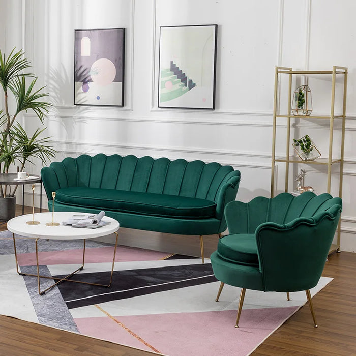 Living Room Single Sofa Nordic Velvet Armchair Ergonomic Design Modern Corner Small Sofa Luxury Relaxing Chair Home Furniture