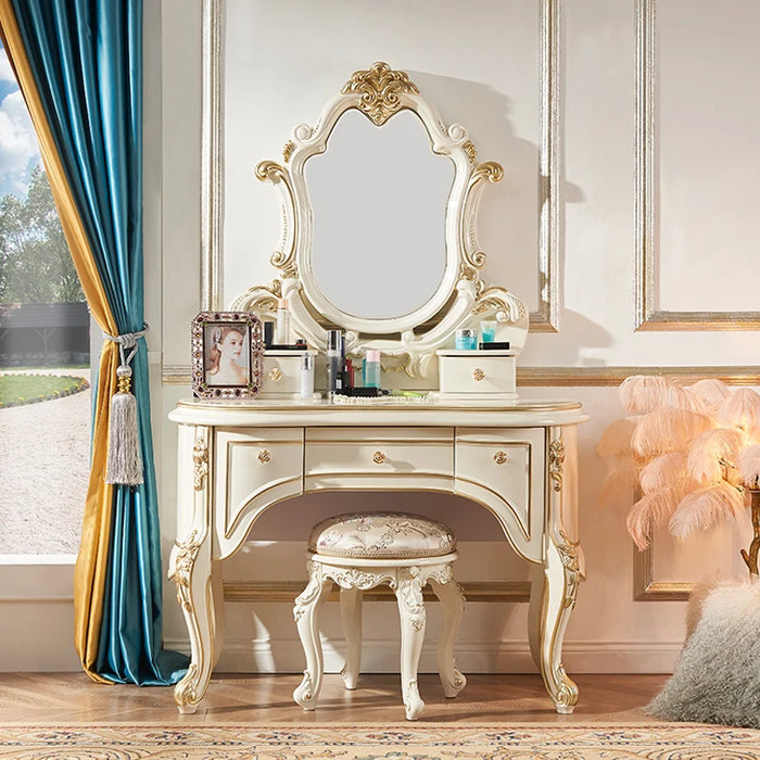 European Organizer Vanity Table Bedroom Luxury Modern Mid Century Dressing Table Beauty Penteadeira Lounge Suite Furniture