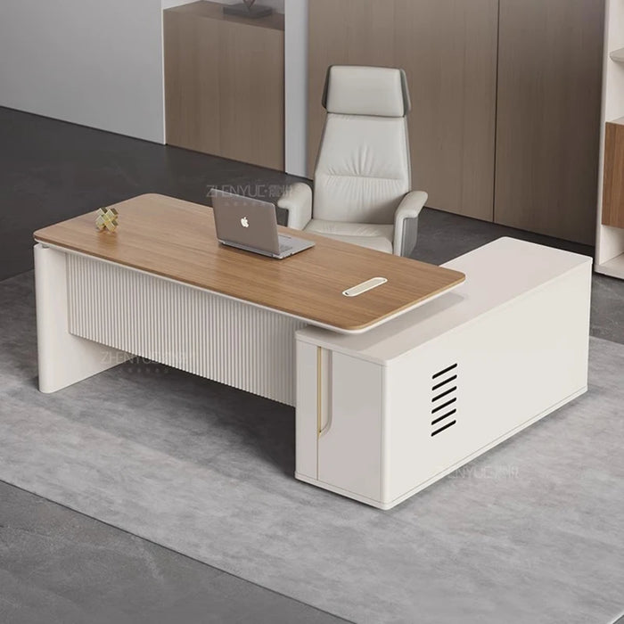 Reception Executive Office Desks Corner Standing Work Desktop Desks Modern Luxury Drawers Bureau Meuble Office Furniture WJ25XP