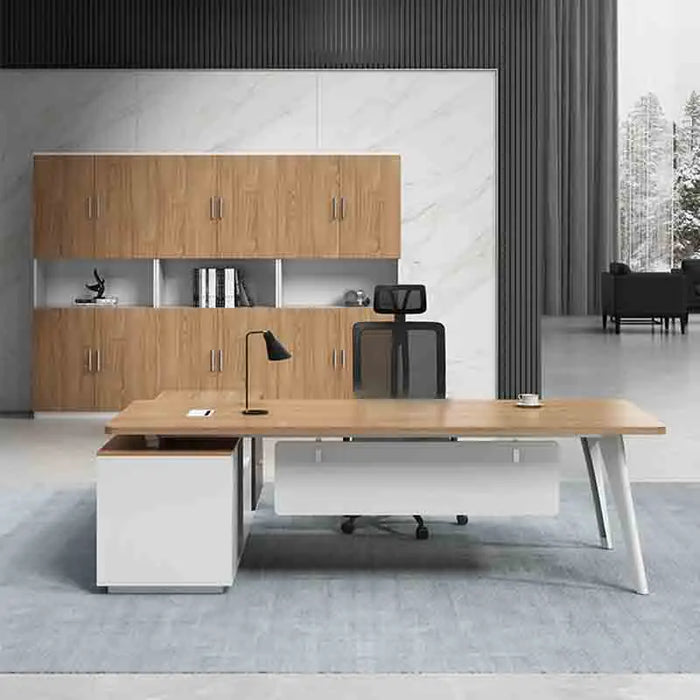 Executive Storage Office Desks Working Corner Reading Wooden Office Desks Keyboard Drawers Scrivania Ufficio Lavoro Furnitures
