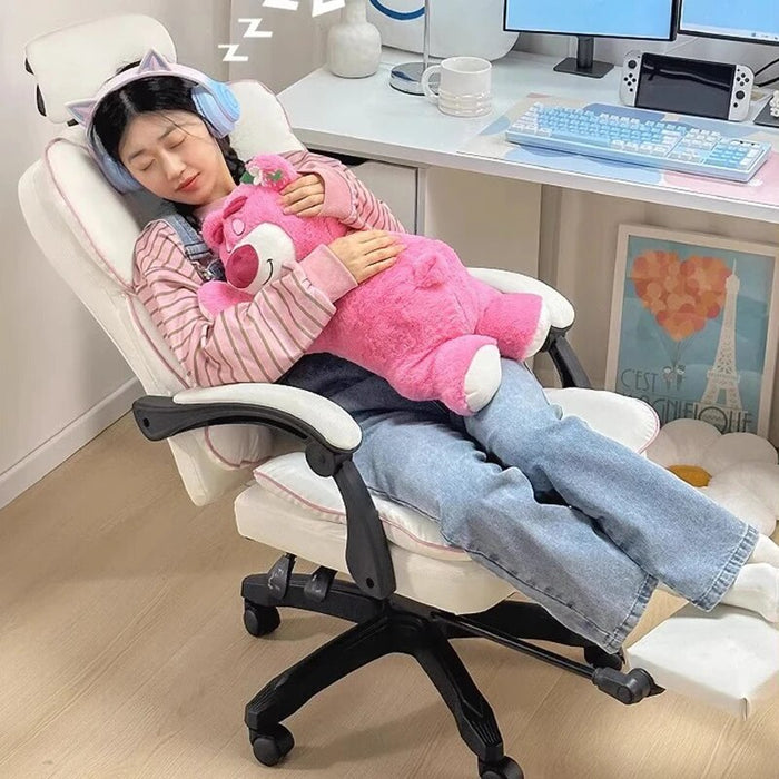 Floor Bedroom Gamer Office Chair Pink Girl Nordic Modern Leisure Armchairs Revolving Manicure Silla De Oficina Office Furniture