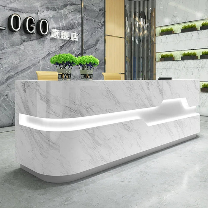 Conference Luxury Reception Desk Office Information Modern Simple Shop White Reception Desk Cashier Mostrador Hoom Furniture