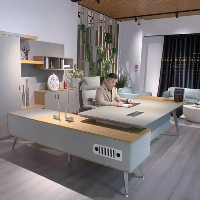 Organizers Monitor Office Desk Reception Living Room Supplies Executive Computer Desks Standing Floor Mesa Escritorio Furniture