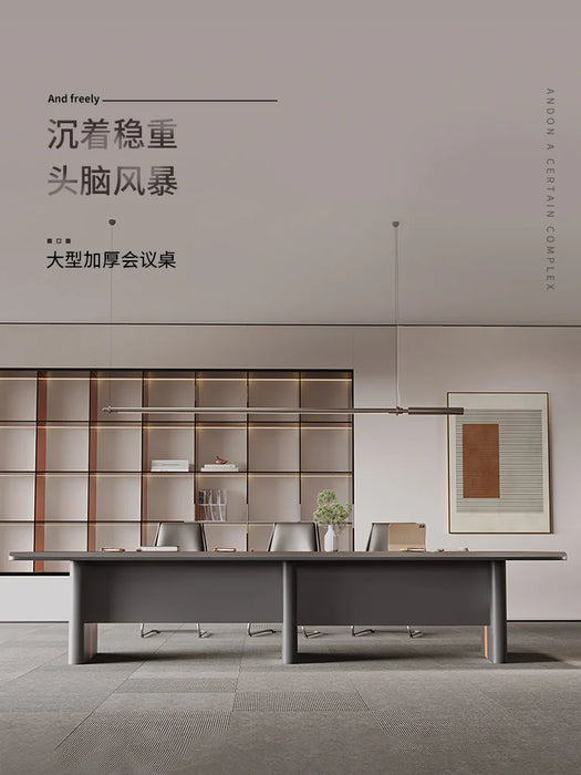About modern large-scale employee training table, long strip table, large conference room table and chair combination