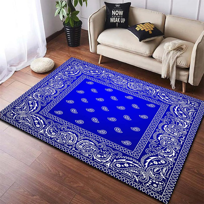 Bandana Pattern Area Rugs Carpet Runners Area Rug Carpets for Living Room Rugs for Bedroom Kitchen Mat Room Decor Door Mat