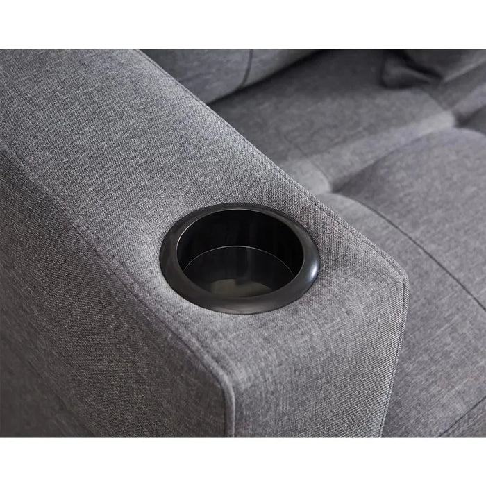 L-shaped 5-seater Corner Sofa Bed and Reversible Chaise Longue for Apartments, Living Rooms, Modern Linen Upholstered Sofas