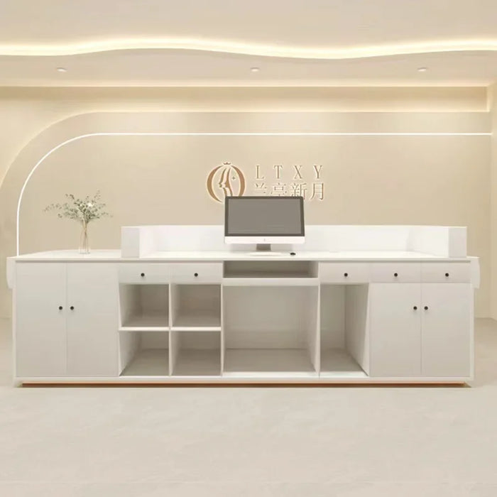 Beauty Salon Reception Desks Club Front Checkout Closet European Reception Desks Register Mostrador Recepcion Luxury Furniture