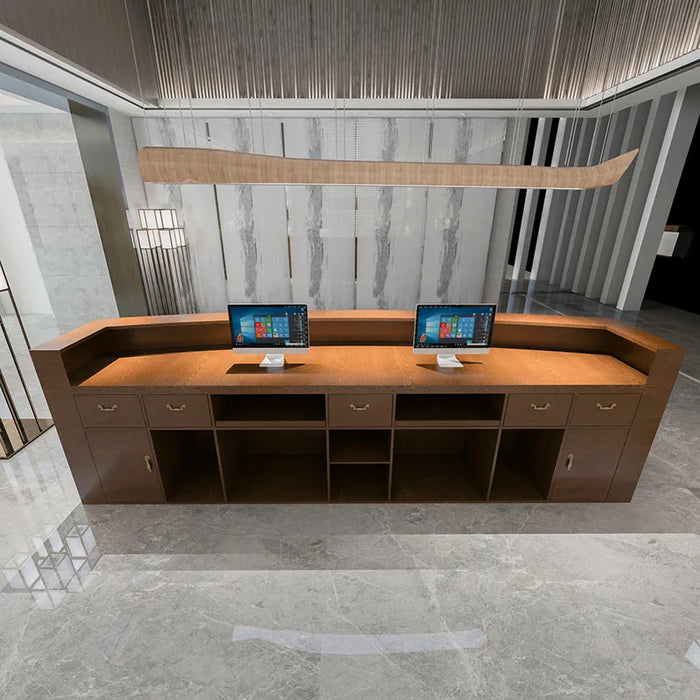 Simple Reception Desk Information Standing Grocery Store Luxury Check Out Reception Desk Cash Comptoir Caisse Luxury Furniture