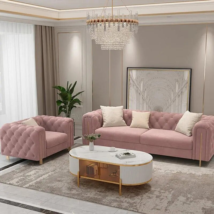Designer Chesterfield Sofa Fashion High-End Sofa Set Living Room Upholstered Sectional Lounge Couch Sedie Nordic Furniture
