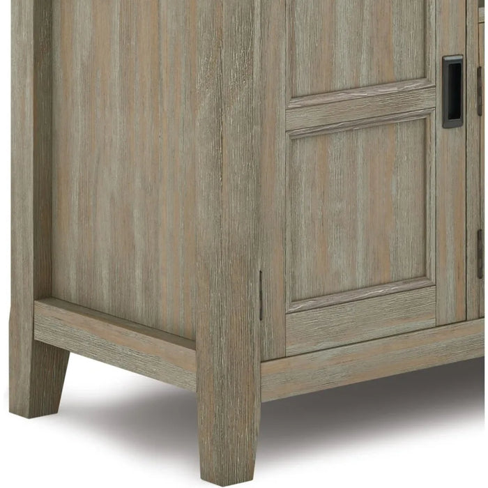 Solid Wood 72" Wide Transitional TV Media Stand Furniture for Modern Television Stands Fits TVs Up to 80 Inches Tv Wall Cabinet