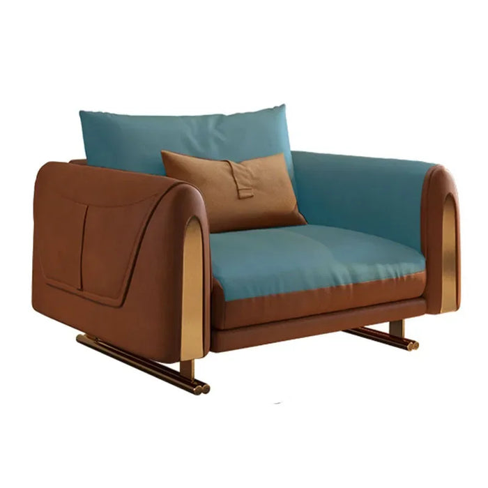 Italian Minimalist Sofa Metal Leg Adults Comfortable Back Rest Floor Armsofa Longue Living Room Soft Canape Salon Home Furniture