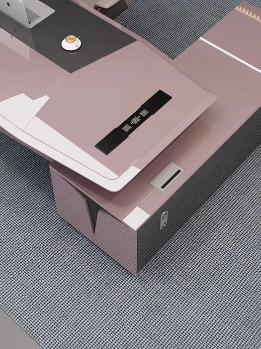Light luxury creative desk, simple and modern, president's office, executive desk, table and chair