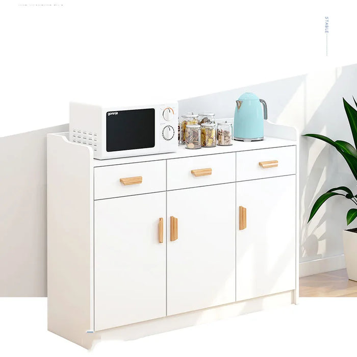 Nordic White Sideboard Kitchen Display Shelf Storage Dining Rustic Laden Sideboard Buffet Szafka Kuchenna Chinese Furniture HDH