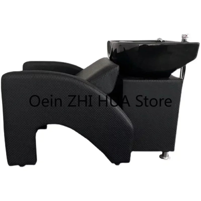 Barber Shop Lounge Shampoo Chair Hair Wash Bed Hairdressing Big Shampoo Chair Comfort Luxury Massageador Salon Furniture QF50SC