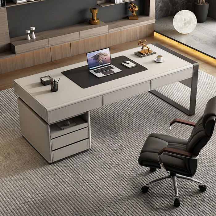Executive Standing Office Desk Monitor Storage Drawers Supplies Computer Desks Writing Long Mesa De Escritorio Modern Furniture