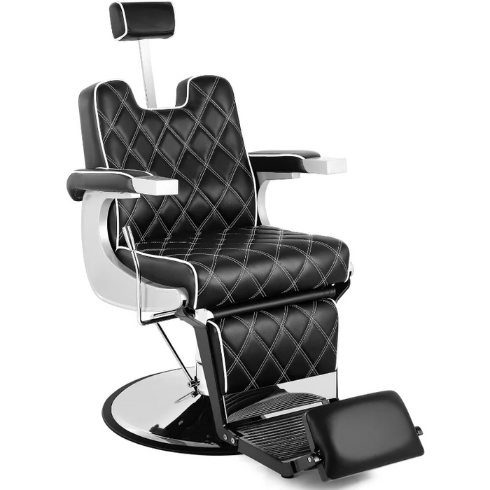 Artist hand Heavy Duty Vintage Barber Chair All Purpose Hydraulic Recline Salon Beauty Spa Styling Equipment Black