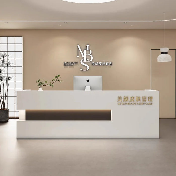 Luxury Office Reception Desks Podium Conference Information Hotel Reception Desks Commercial Scrivania Cameretta Furniture