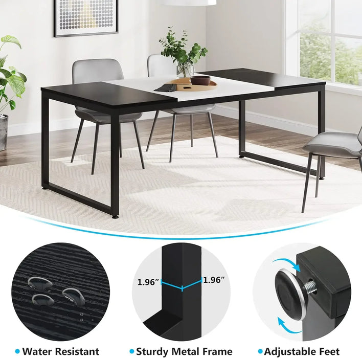 70.8 Inch Modern Executive Desk Large Workstation Office Computer Table Modern Simple Business Study Writing Desk