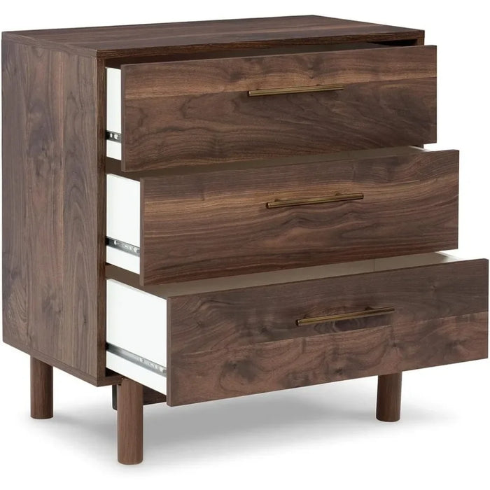 Dresser Burnished Pulls Dark 6 Wood Dressers & Chests of Drawers Gold Knobs Storage Drawer