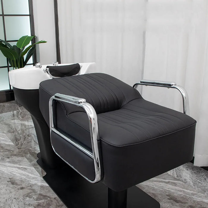 Professional Shampoo Chair Stylist Luxury Head Spa Bed Shampoo Chair Basin Wash Hair Salon Reclining Relaxing Cadeiras Furniture