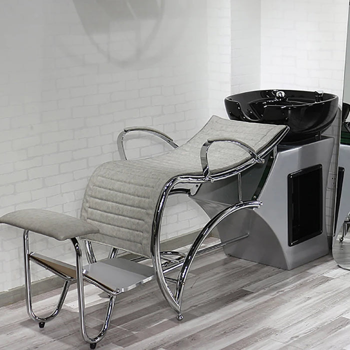 Simple Hair Washing Chair Head Spa Shaving Professional Hairdressing Chairs Shampoo Sillas Peluqueria Hairsalon Furniture CY50XT