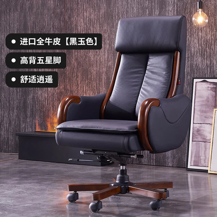 Vanity Recliner Chair Swivel Arm Leather Study Conference Office Chair Designer Bedroom Cadeiras De Escritorio Salon Furniture